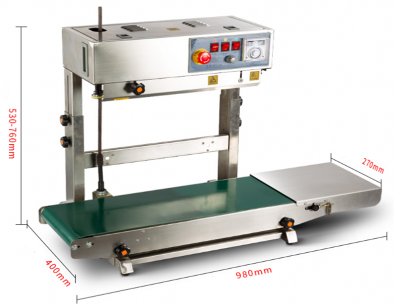 Máy hàn miệng túi liên tục dạng đứng